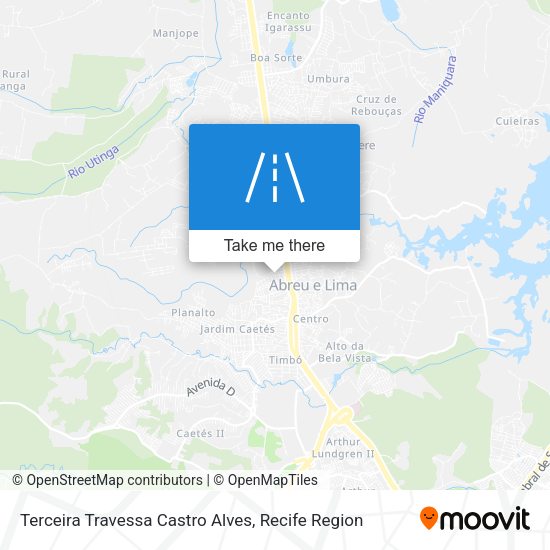 Terceira Travessa Castro Alves map