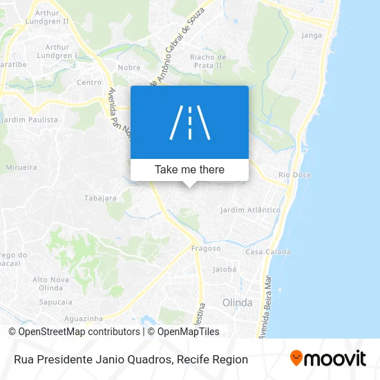 Rua Presidente Janio Quadros map