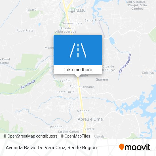 Avenida Barão De Vera Cruz map