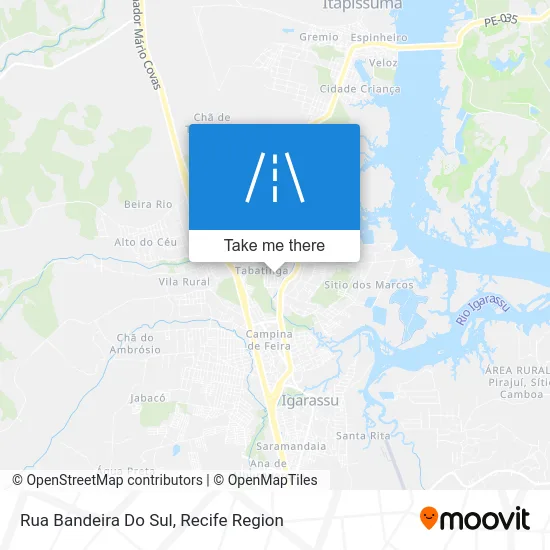 Rua Bandeira Do Sul map