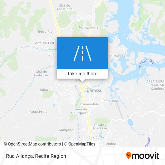 Rua Aliança map
