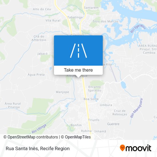Rua Santa Inês map