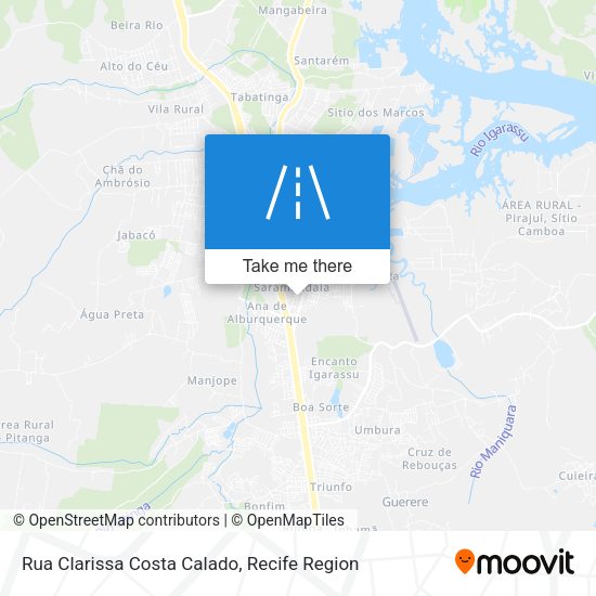 Rua Clarissa Costa Calado map