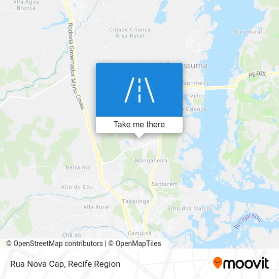 Rua Nova Cap map