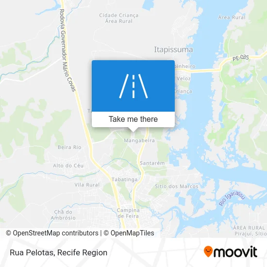 Rua Pelotas map