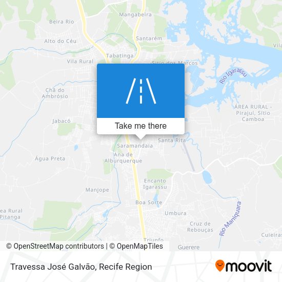 Travessa José Galvão map