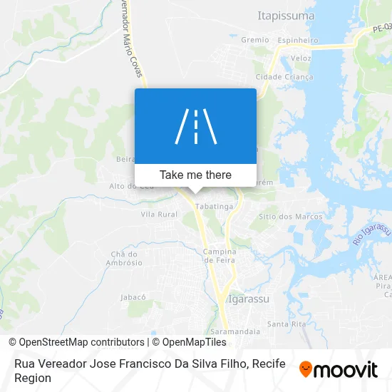 Rua Vereador Jose Francisco Da Silva Filho map
