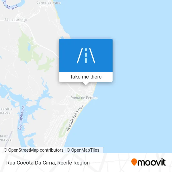 Rua Cocota Da Cima map