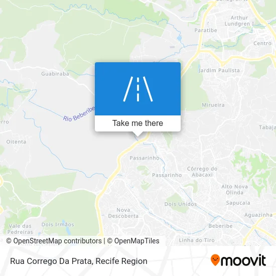 Rua Corrego Da Prata map