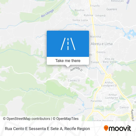 Rua Cento E Sessenta E Sete A map