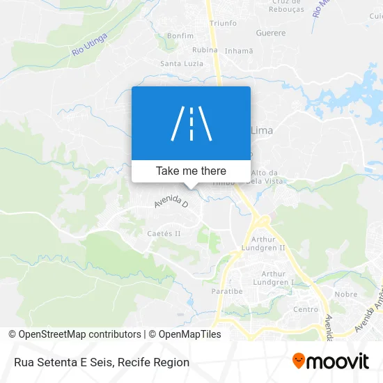 Rua Setenta E Seis map