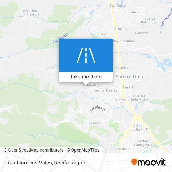 Rua Lírio Dos Vales map