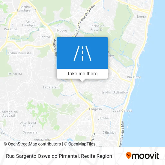 Rua Sargento Oswaldo Pimentel map