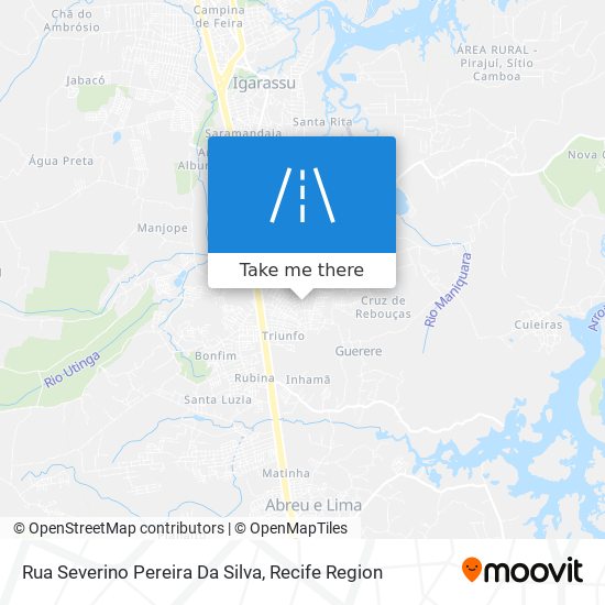 Rua Severino Pereira Da Silva map