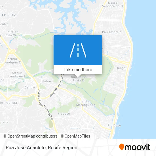 Rua José Anacleto map