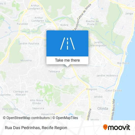 Rua Das Pedrinhas map