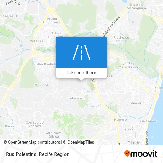 Rua Palestina map