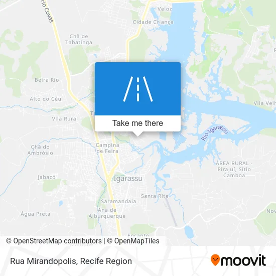 Rua Mirandopolis map