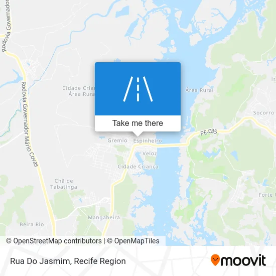 Rua Do Jasmim map