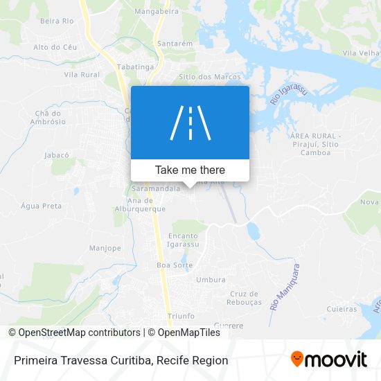 Primeira Travessa Curitiba map