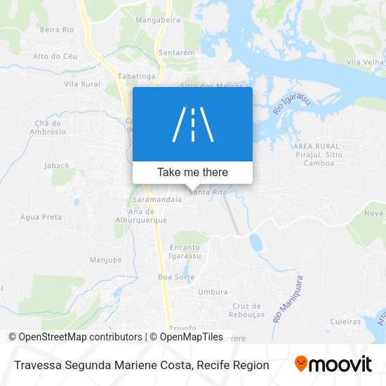 Travessa Segunda Mariene Costa map