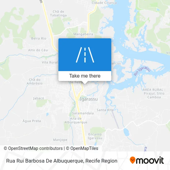 Rua Rui Barbosa De Albuquerque map