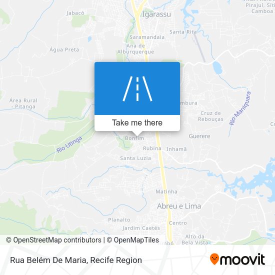 Rua Belém De Maria map