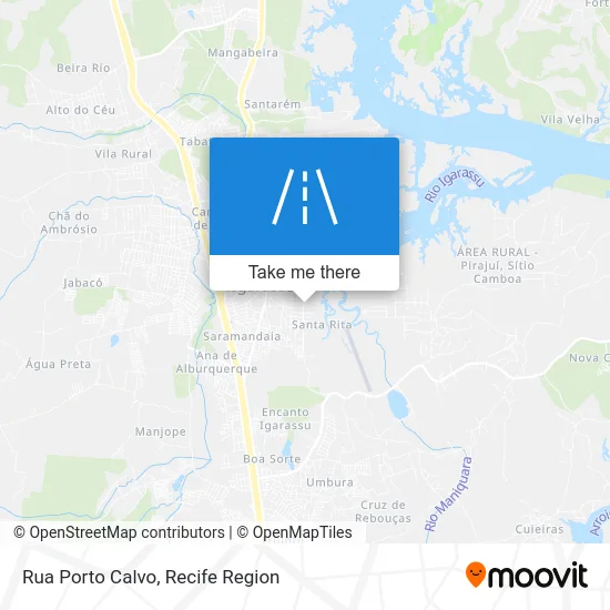 Rua Porto Calvo map