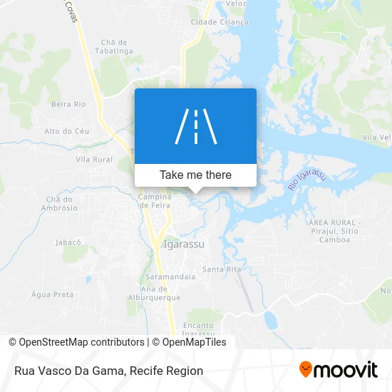 Rua Vasco Da Gama map