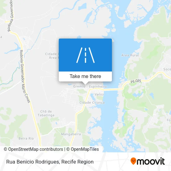 Rua Benicio Rodrigues map