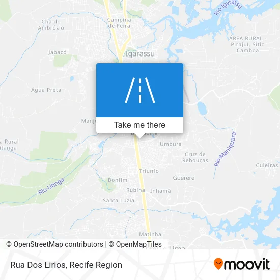 Rua Dos Lirios map