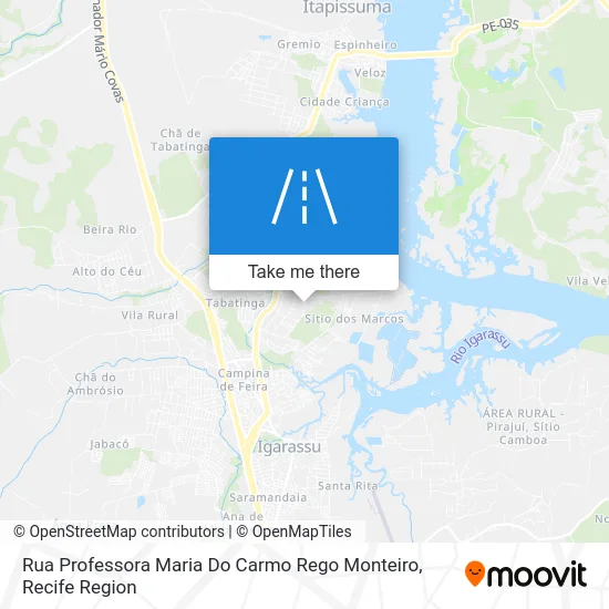 Rua Professora Maria Do Carmo Rego Monteiro map