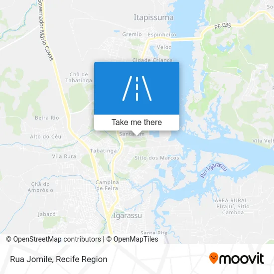 Rua Jomile map