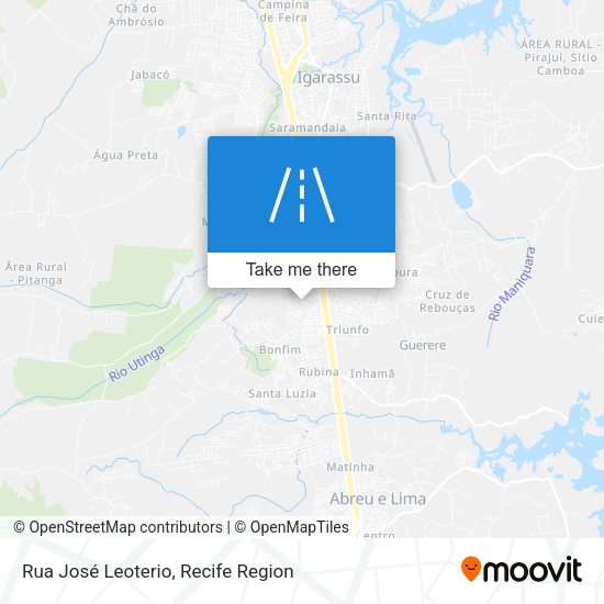 Rua José Leoterio map