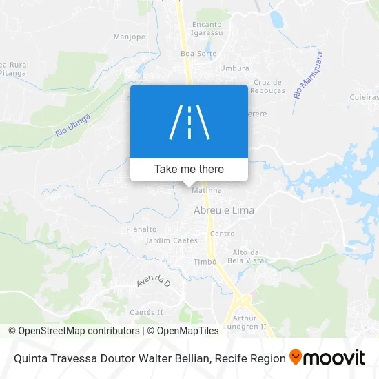 Quinta Travessa Doutor Walter Bellian map
