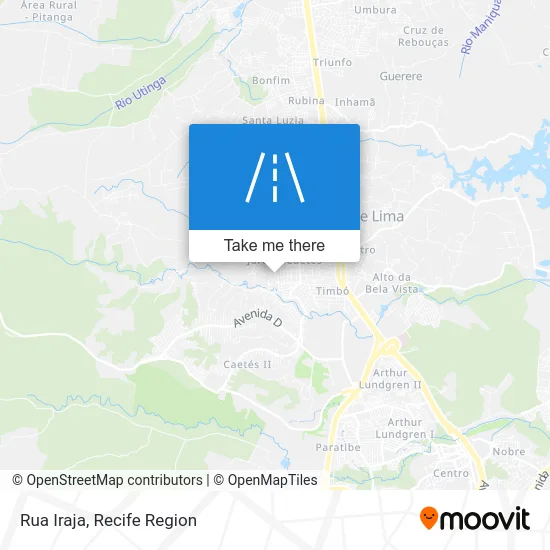 Rua Iraja map