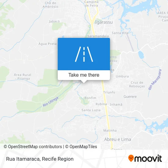 Rua Itamaraca map
