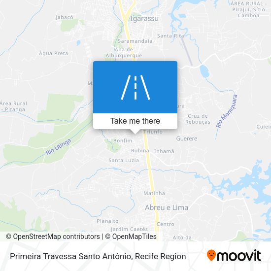 Primeira Travessa Santo Antônio map