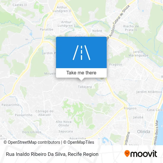 Rua Inaldo Ribeiro Da Silva map
