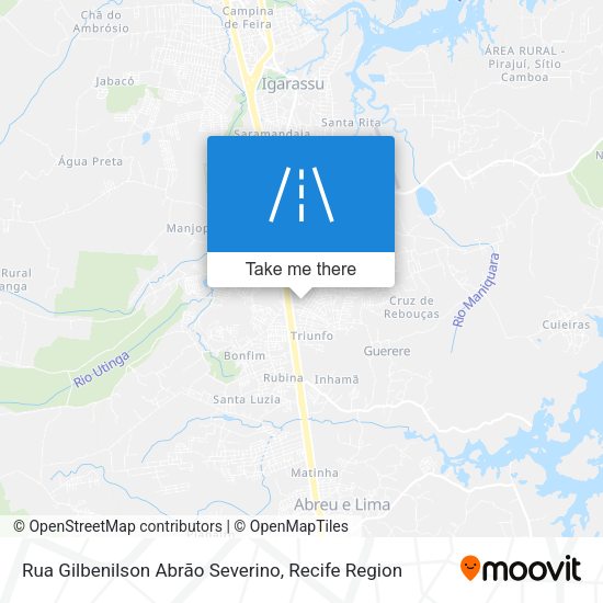 Rua Gilbenilson Abrão Severino map