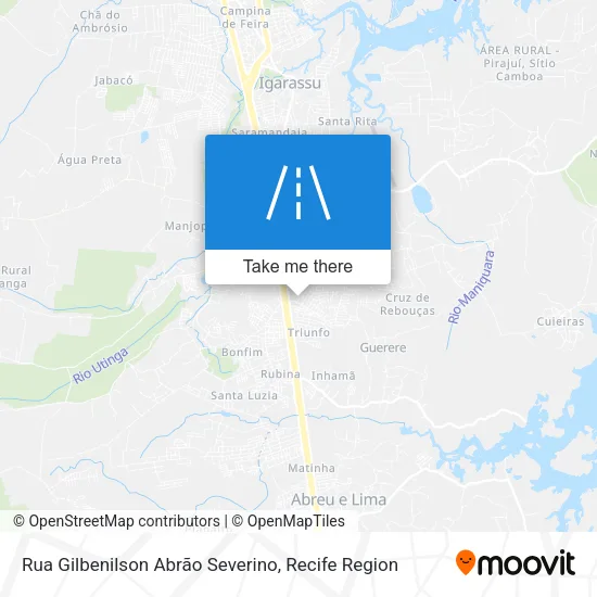 Rua Gilbenilson Abrão Severino map