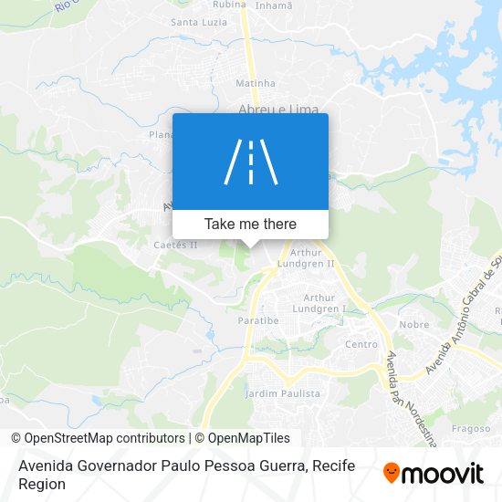 Avenida Governador Paulo Pessoa Guerra map