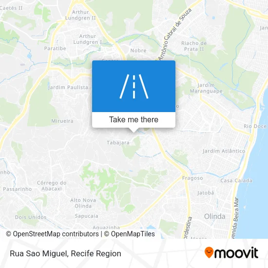 Rua Sao Miguel map