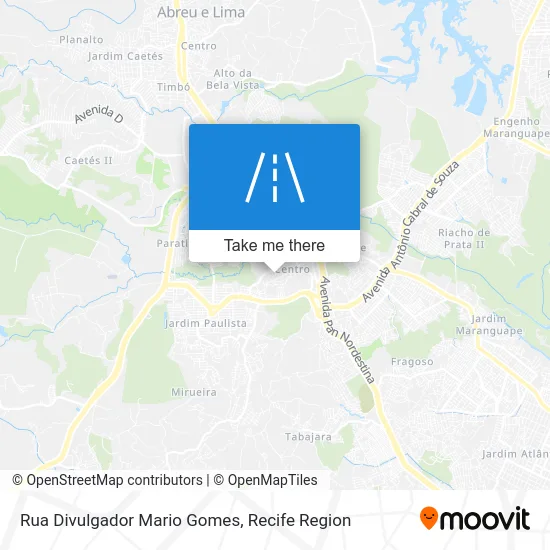Rua Divulgador Mario Gomes map