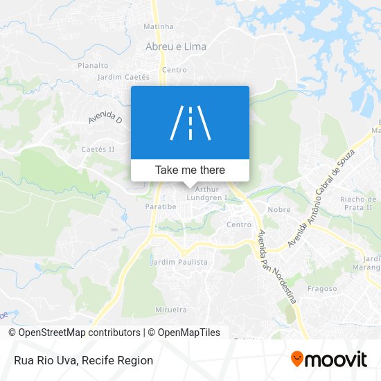 Rua Rio Uva map