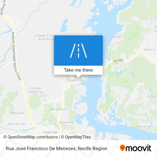Rua Jose Francisco De Menezes map