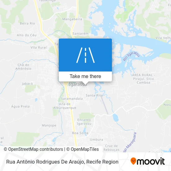 Rua Antônio Rodrigues De Araújo map