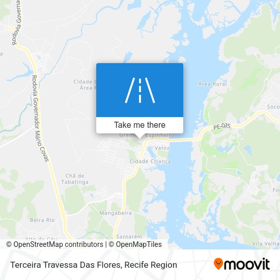 Terceira Travessa Das Flores map