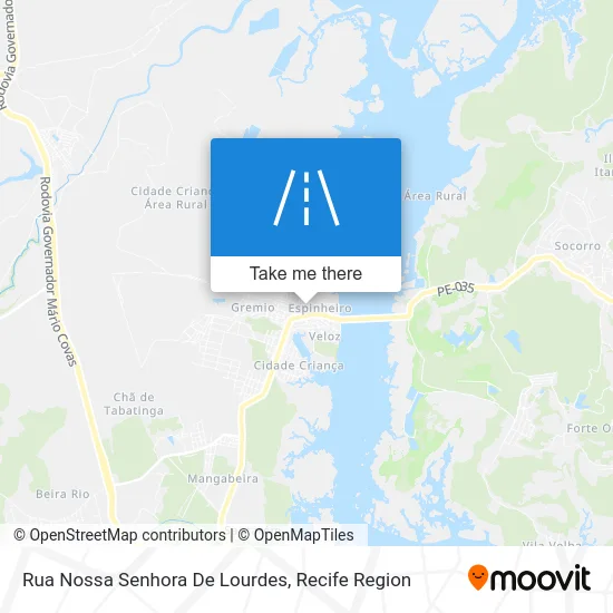 Rua Nossa Senhora De Lourdes map