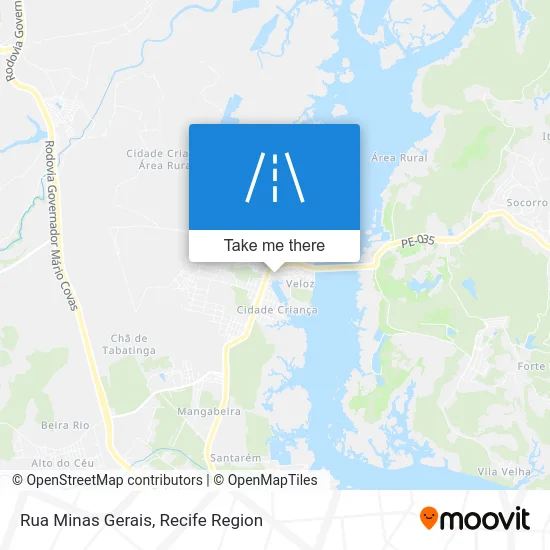 Rua Minas Gerais map